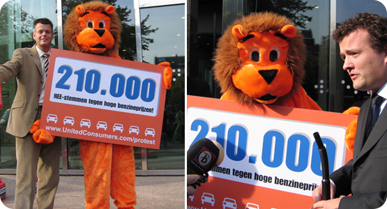 Start brandstofprotest met 210.000 handtekeningen!