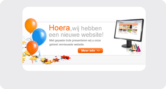 In oktober 2009 werd een nieuwe website gelanceerd!